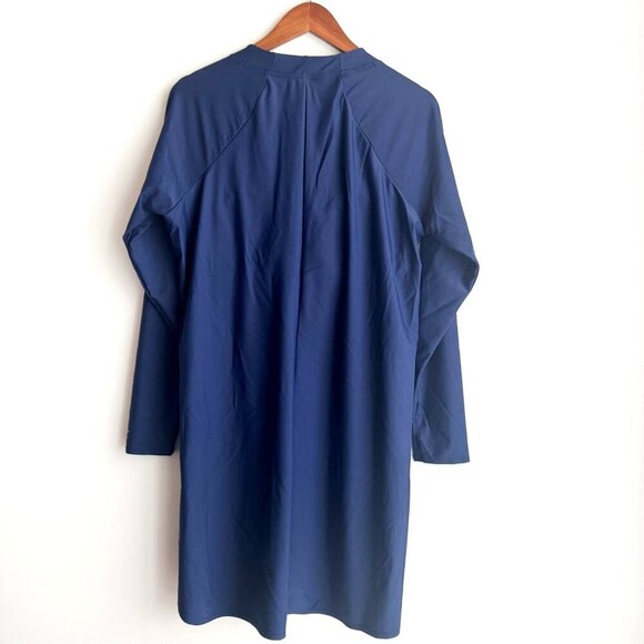 Nike Swim Navy Blue Long Sleeve Swim Tunic Dress L - Picture 4 of 7